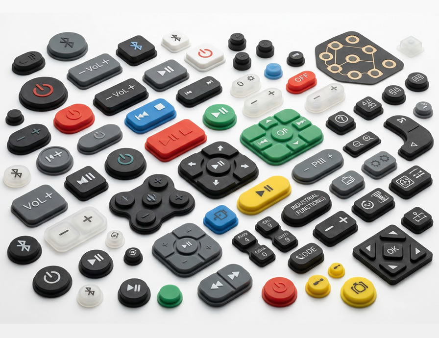 Custom Silicone Keypads | Rubber Buttons for Remote Controls, Instruments, and Bluetooth Speakers – OEM/ODM Manufacturing | Xingrui Rubber & Plastics